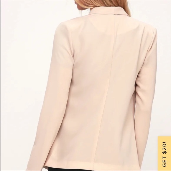 Lulu’s Chic Tan Open Blazer - Picture 3 of 3